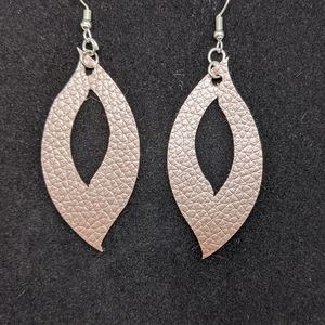 Faux Leather Earrings Hand made